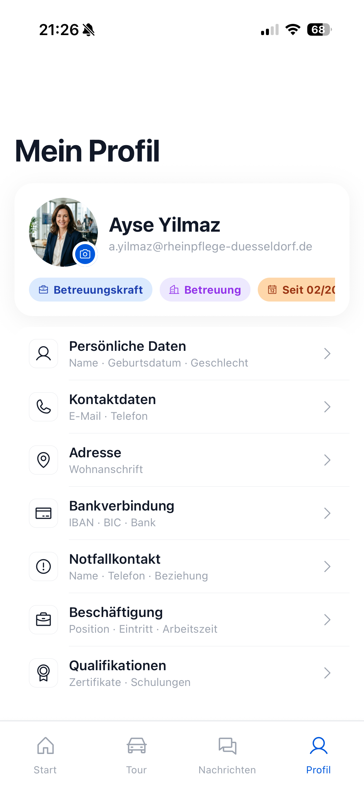 Mein Profil